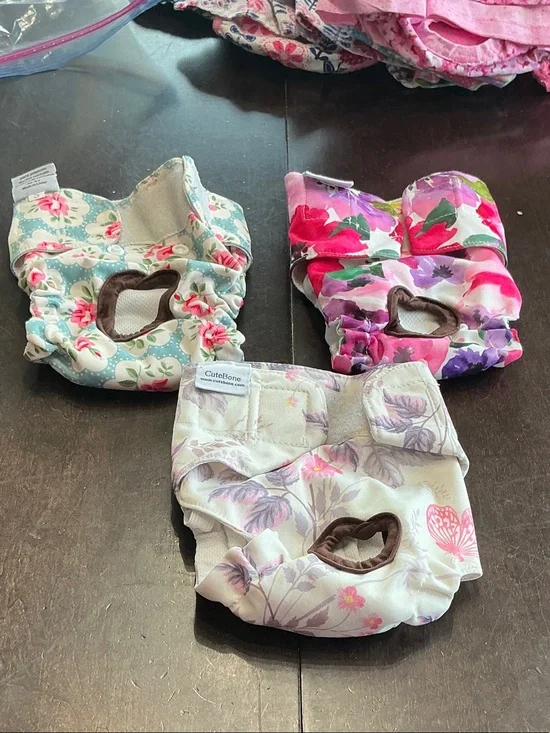 Floral Reusable dogs Diaper Cover - Pink, Lavender, Teal Options - NEW!