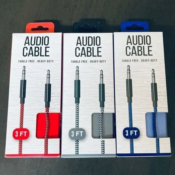 Audio Cable Bundle Lot 3’ for iPhone, Tech
