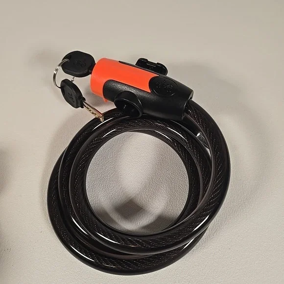 Bike Lock, 1/2 Inch Thick Bike Lock Cable Coiled Secure Bicycle‎ Lock with Keys