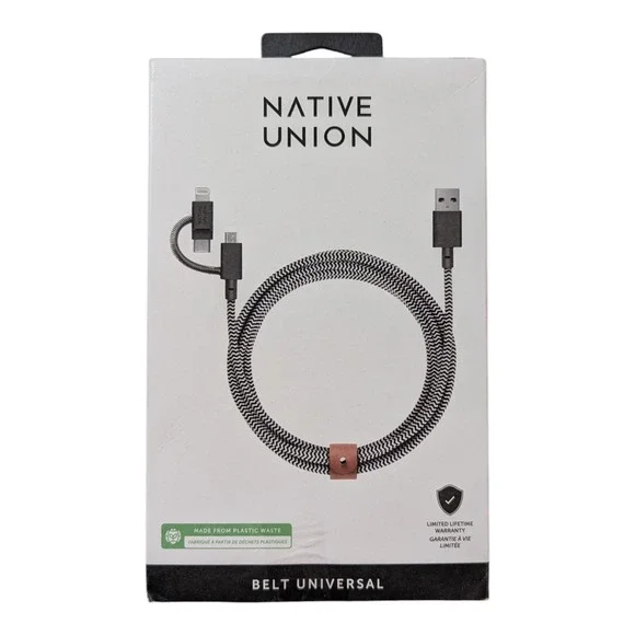 V4. Native Union 6.5' USB Type-A-to-Micro-USB/USB‎ Type-C Cable