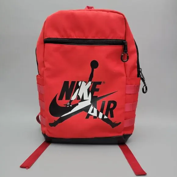 Nike Air Jordan Jumpman Logo Classic Backpack 9A0257-R78 Red Black White