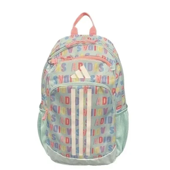 ADIDAS BTS Originator Backpack Unisex Semi Flash Aqua Pink Spark Logos New