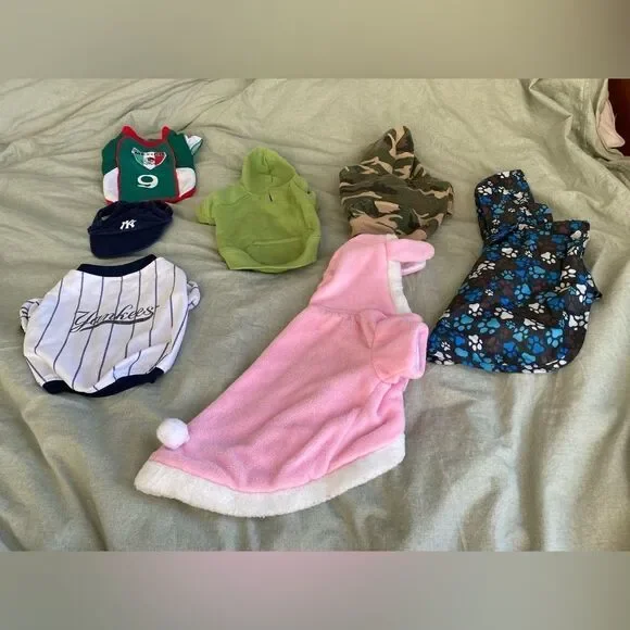 Set of Small Dog/Cat Costumes & Outfits