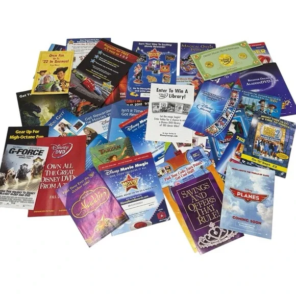HUGE Lot of Disney Ephemera Card Paper Pages Scrapbooking Junk‎ Journal Crafting