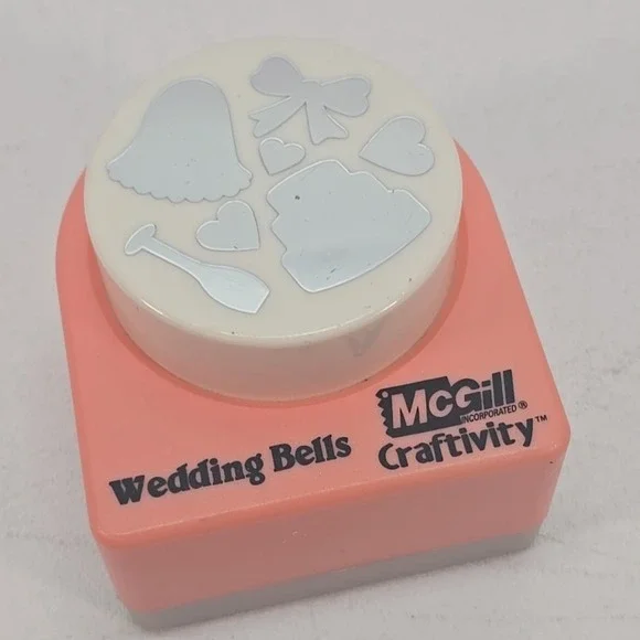 McGill Craftivity Wedding Bells Multi Shape Super Giant Paper Punch Cards Decor