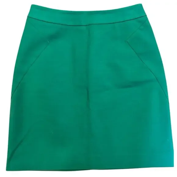 KATE SPADE Womens's Mini Skirt Size 2 Green Bossgirl Corpcore Career Office