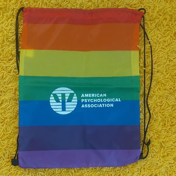Rainbow Pride Drawstring Bag From The American Psychological Association (APA)