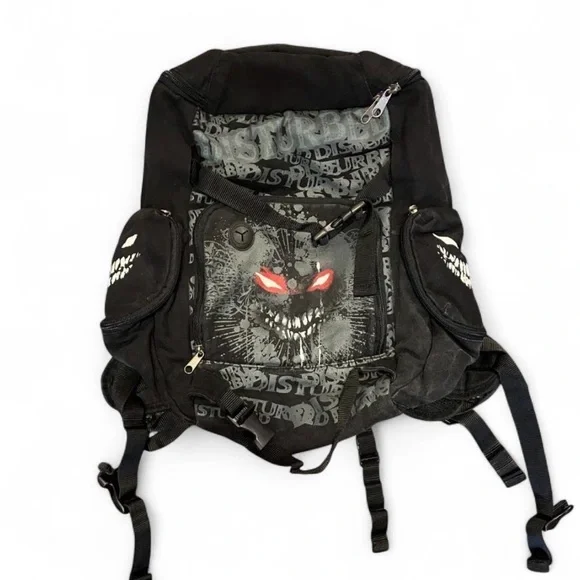 Disturbed Blood and Smiles Graphic‎ Rock Band Backpack