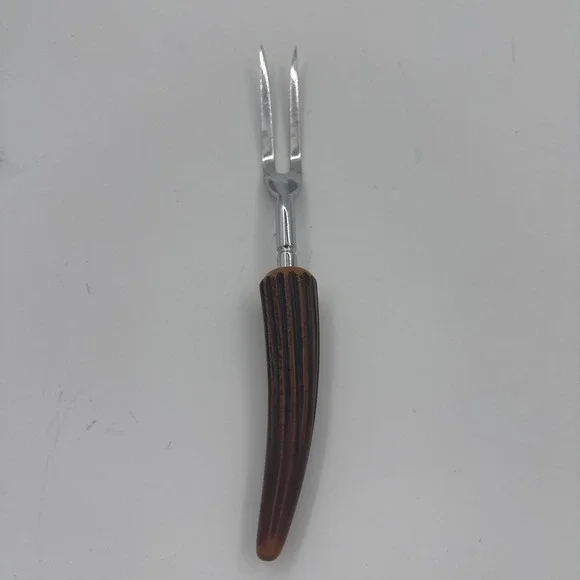 Vtg E.Parker &Sons Sheffield England Bakelite Stainless Steel Carving Fork