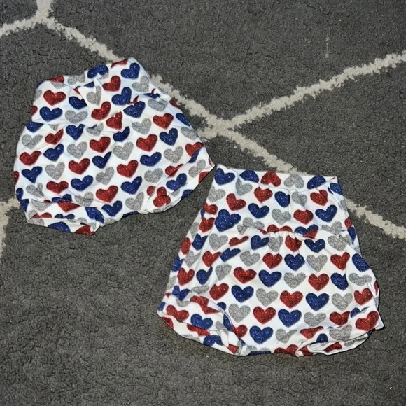 Fourth of July Handmade Bummies Two Pack — READ DESCRIPTION