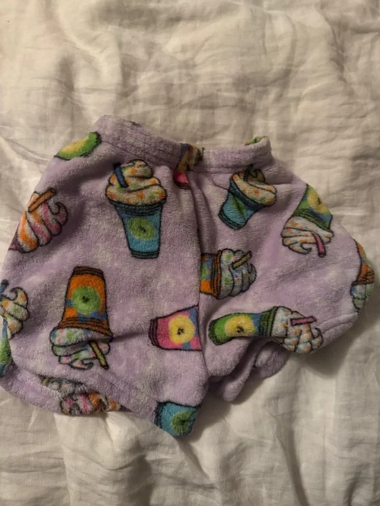 Girls fleece pajama shorts