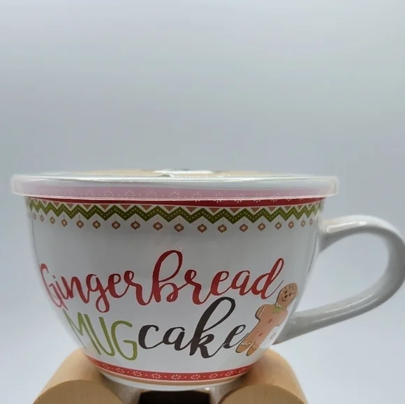 Pier 1 Gingerbread Mug Cake with lid