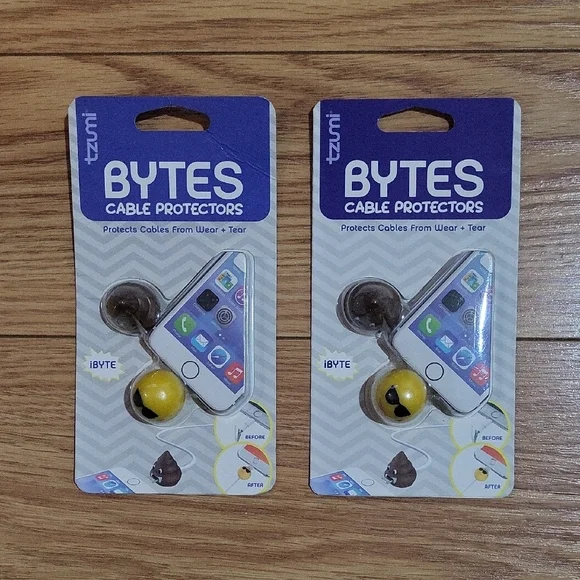Bytes Cable Protectors - With Emoji Characters