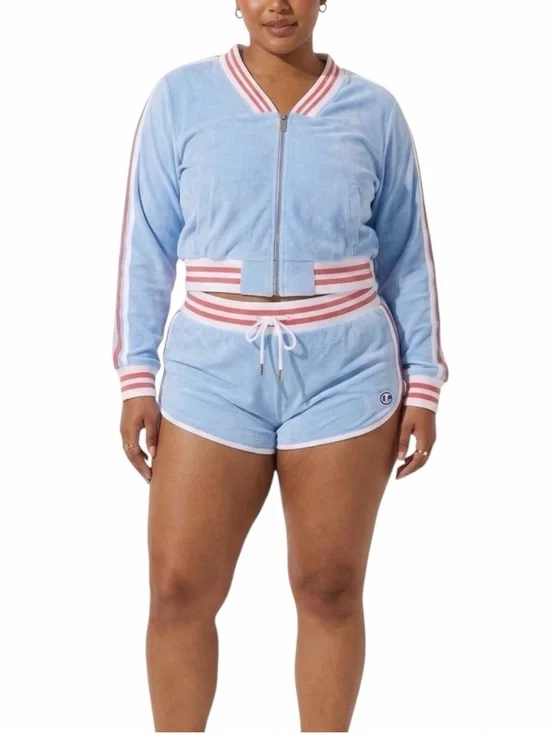 Champion LIFE Imperial Terry Cloth Warm-Up Jacket & Lounge Short Matching Set