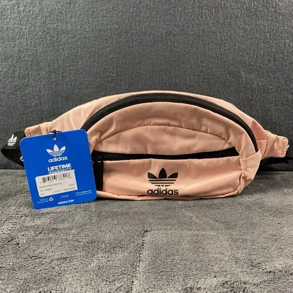 Adidas Originals National Waist Fanny Pack Pink Crossbody Bag Hip Belt NWT 12x6