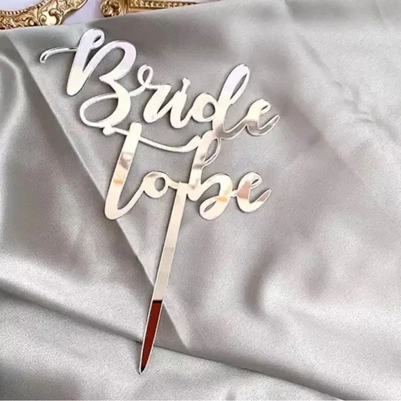 Bridal | Bridal Cake or Cup cake Topper - New Bride To Be Cake Topper | Topper