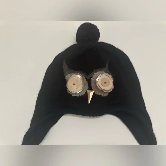 New Kate Spade Classic Owl Hat/Beanie