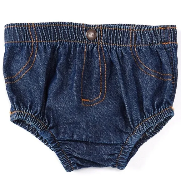 Wrangler Wrascals Denim Diaper Cover Baby 12 month NWT