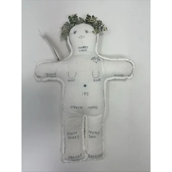 Over the Hill Woman Symptoms Lady Voo Doo Doll‎ Pain Indicator GAG GIFT Handmade