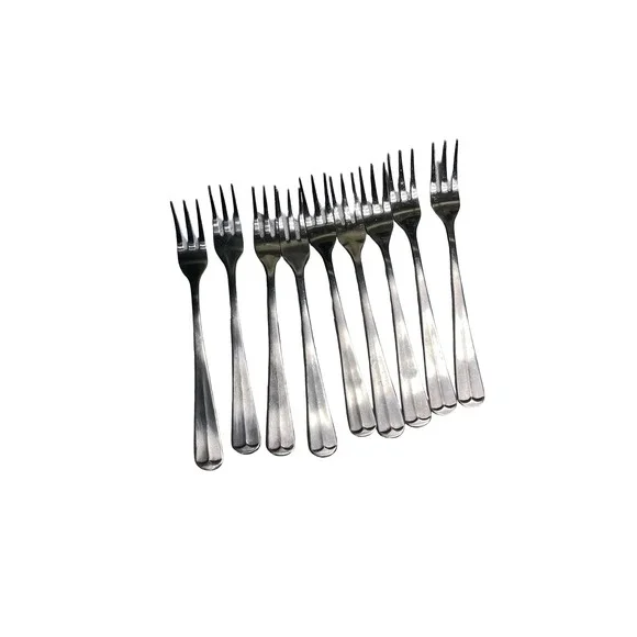 9 Barclay Geneve Stainless Korea Cocktail Appetizer Forks Silverware Set
