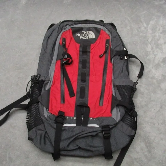 North Face Backpack Unisex One Size Red Big Shot Hiking Travel Technical‎ Rugged