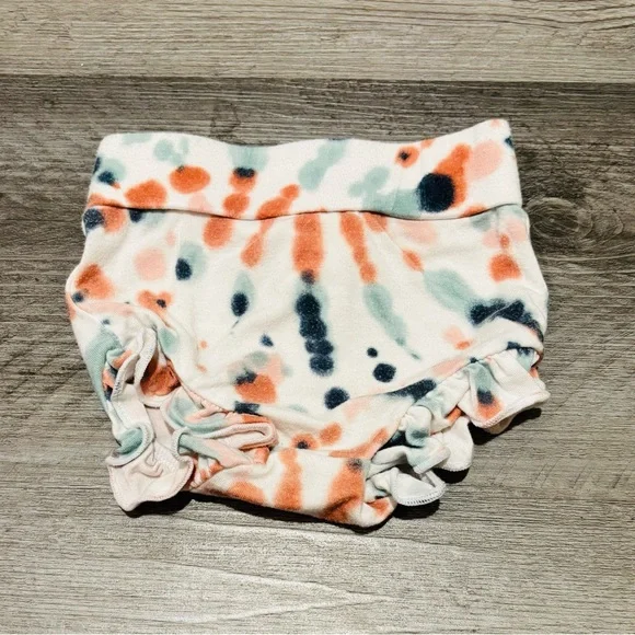 Angel Dear Bummies Tie-Dye Ruffle Diaper Cover Coral Teal Navy Spearmint Love