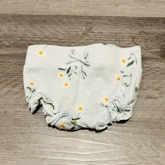 Angel Dear Baby Floral Bloom Cotton Diaper Cover - light Blue Flowers 0-3 mo