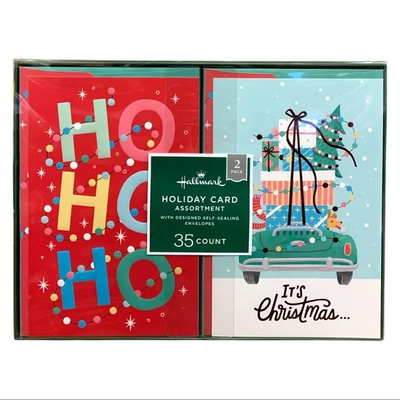 Hallmark Holiday Card Set – 35 Count (2 Designs) –‎ New in Box