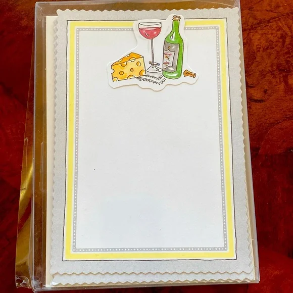 Wine Cheese Invitations 8 Printable Party Open House with envelopes