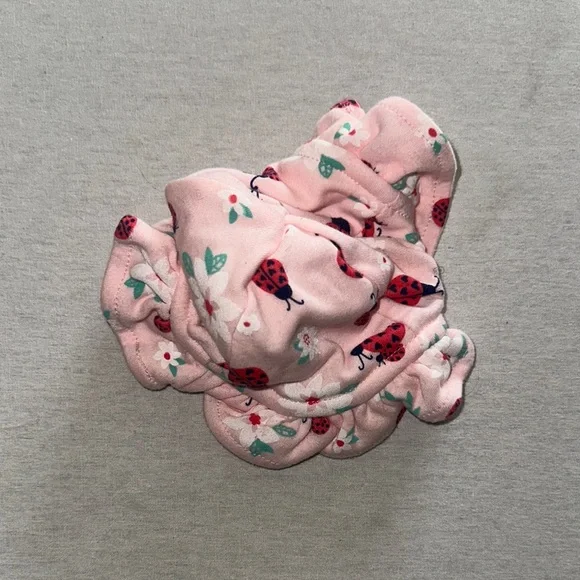 Pink Ladybug Kids Size 0-3M Hat.