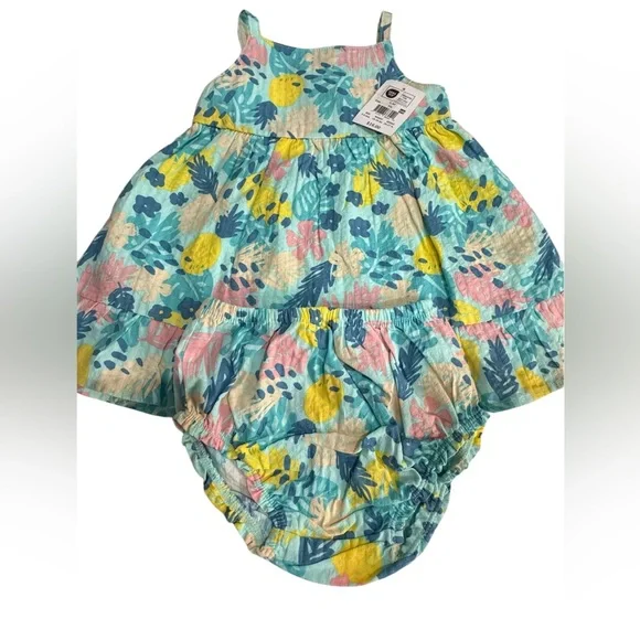 Colorful Floral Diaper Cover Set
