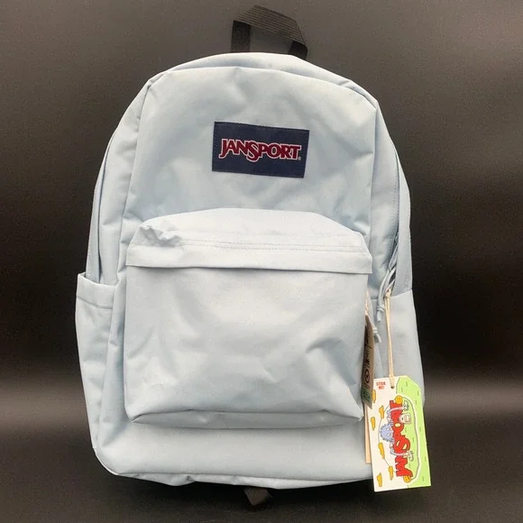 JanSport SuperBreak Plus Backpack Blue Dusk JS0A4QUE7G5 Laptop Sleeve NWT