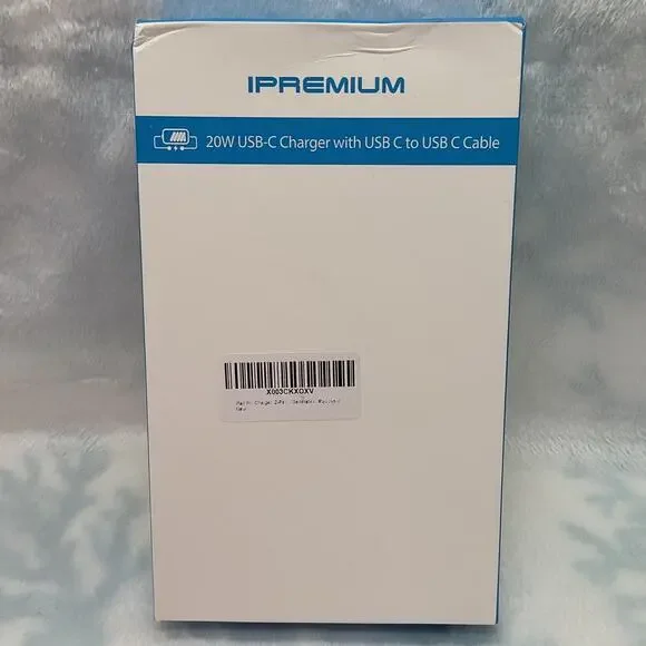 Ipremium 20W USBC Charger with USBC to USBC Cable NIB