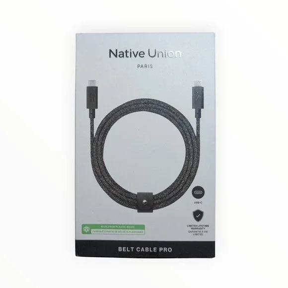 K5-O Native Union Belt 8ft‎ Fast Charging USB-C to USB-C Cable 240W - COSMOS