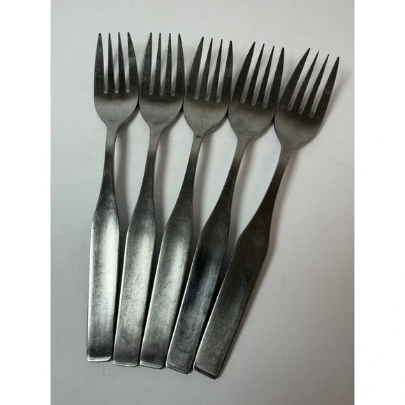WMF Cromargan Form Stainless Salad Fork Lot Of 5 Replacements