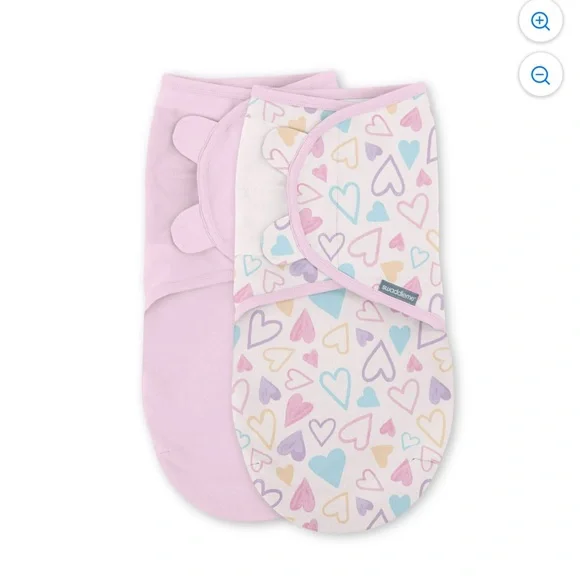 SwaddleMe Pastel Heart Diaper Covers (0-3 M)