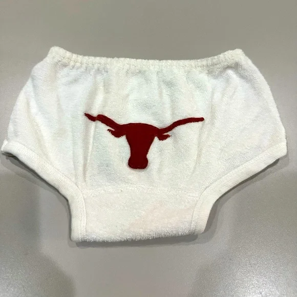 University of Texas Longhorn Diaper Cover. Size 0-6 Months. Great Condition!