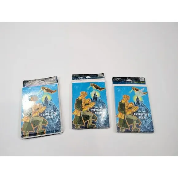 Disney's Atlantis Join the Expedition Team Party Invitations 24 Cards Envelopes