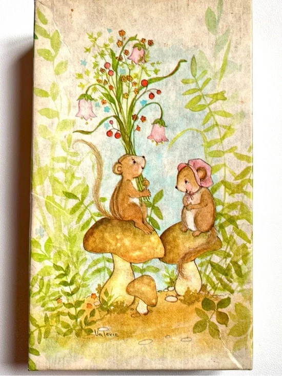 Vintage Birthday Cards in Original Box 1970s Children’s Kid’s Chipmunk Lady Bugs