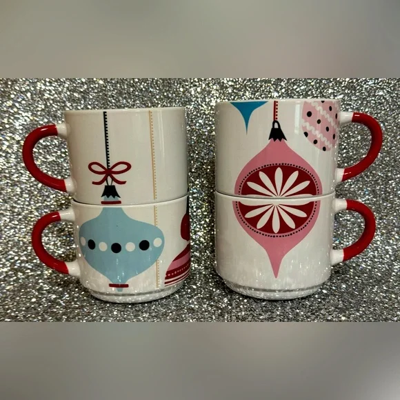 Pier 1 Christmas Cup Set