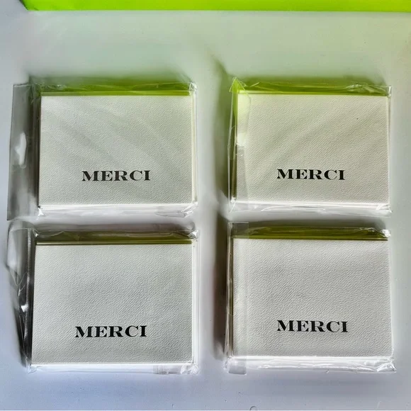 32 Michaels Cream Merci Notecards & Envelopes Set Thank you Greeting Cards