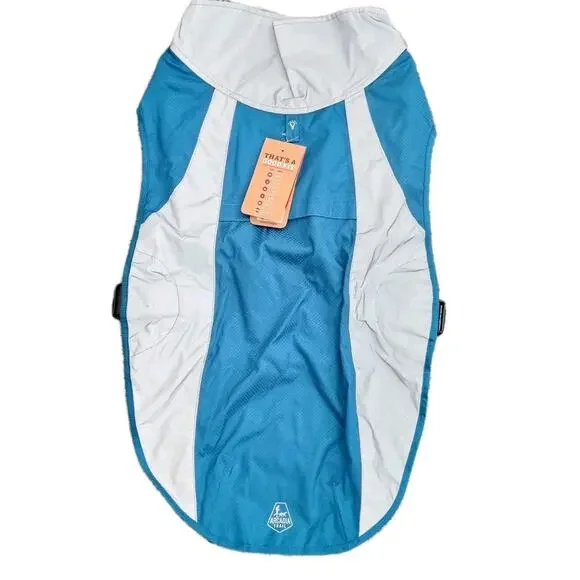 Arcadia Trail XL Teal Reflective Raincoat Jacket For Dogs 33-39