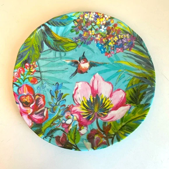 Pier 1 Imports Humming Bird Floral Melamine‎ 8.5