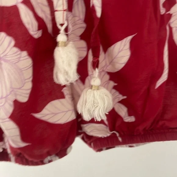 Kids Red Floral Swim Bloomers