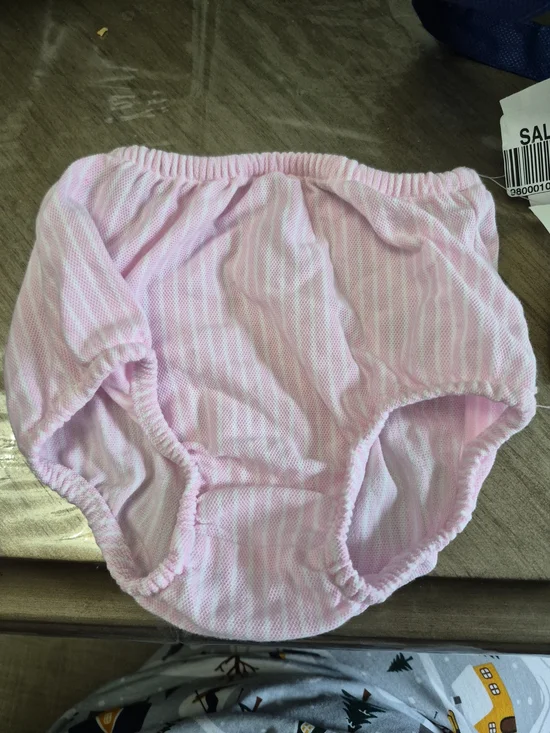 Ralph Lauren Pink Striped Diaper Cover
