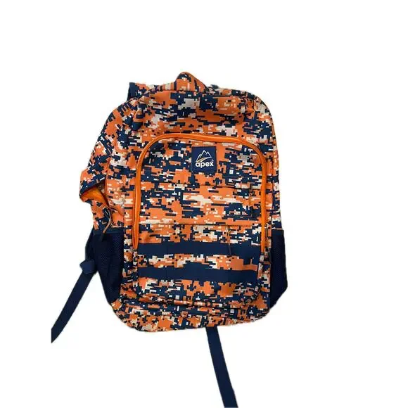 Apex Leadership Co backpack Pixel Blue/Orange Large