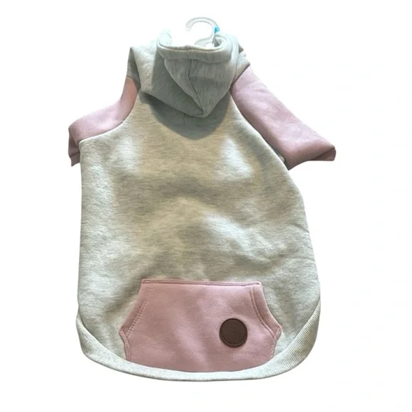 NWT Tommy Bahama Cream Pink Dog Hoodie Size S