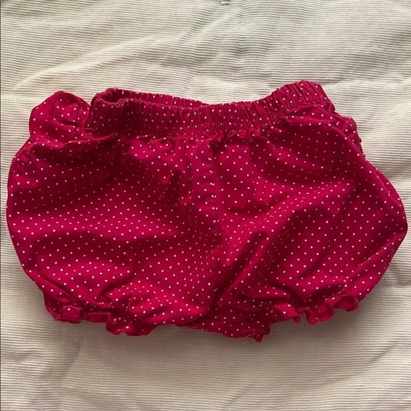 Carter's Red and White Diaper Cover with Elastic Waistband