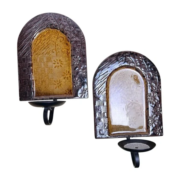 Pier 1 Imports Set of 2 Wall‎ Candle Holders 8