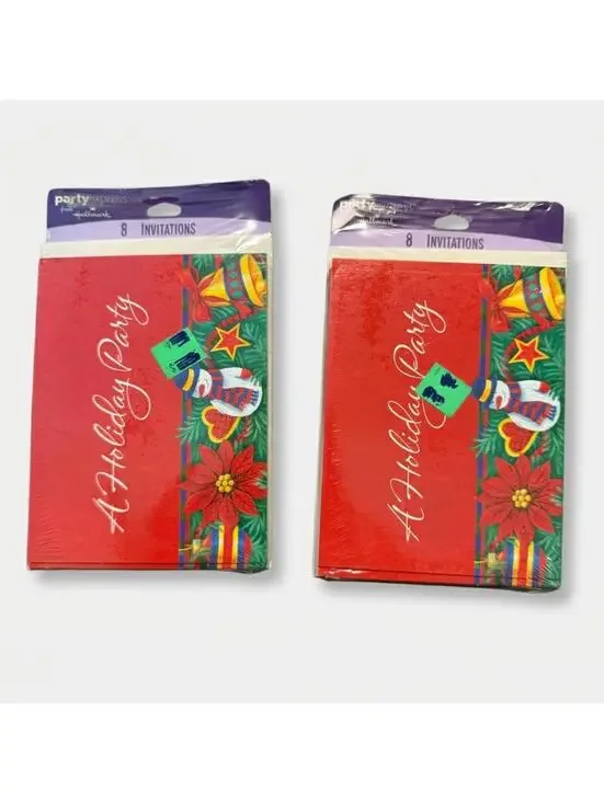 Hallmark Holiday Party Invitations - Pack of 16 (2 Packs of 8)